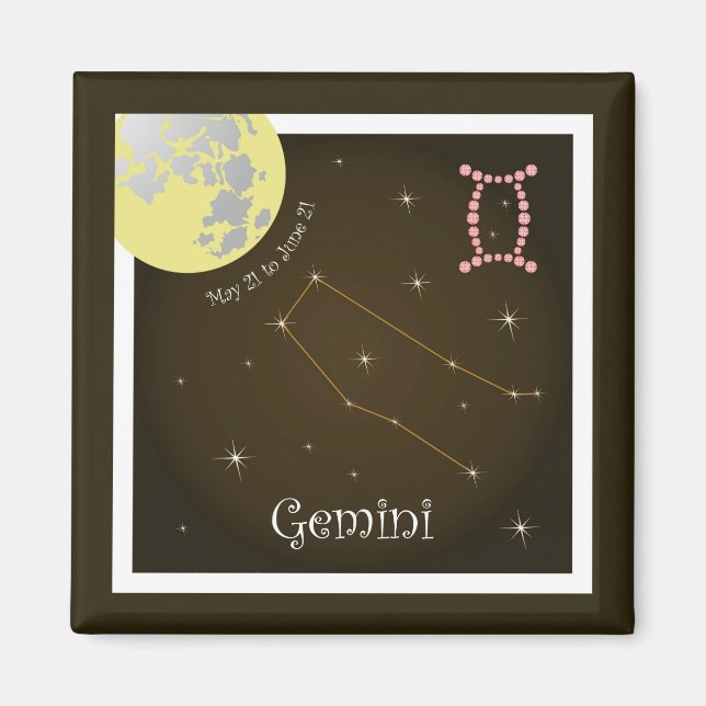 Íman Gemini de 21 de maio a 21 de junho (Frente)
