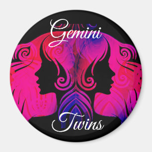 Íman Gemini Gêmeos - Símbolo Horoscópio Zodíaco Mag