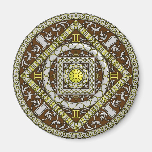 Íman Gemini Mandala Magnet (Frente)