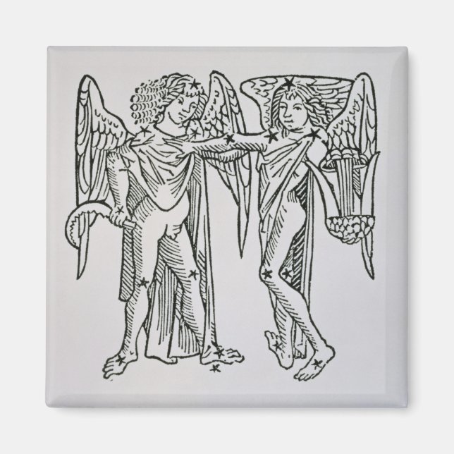 Íman Gemini (os Gêmeos), ilustração do Poeti (Frente)