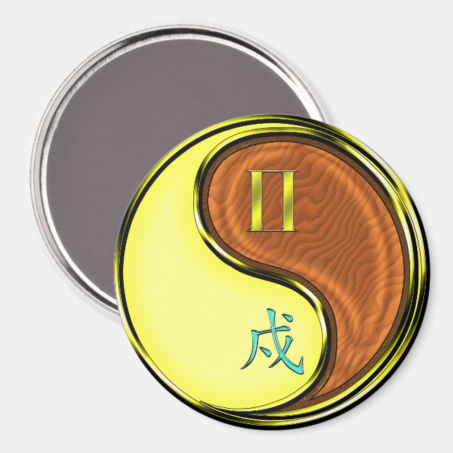 Íman Gemini & Wood Dog (Front/Back)