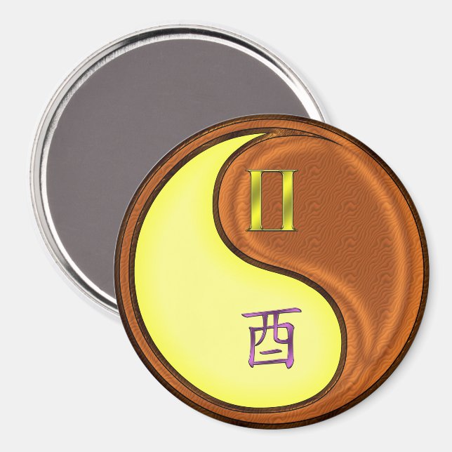 Íman Gemini & Wood Rooster (Front/Back)