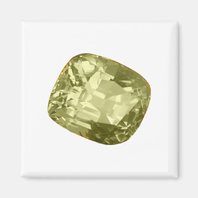 Íman Gemstone Alexandrite Amarelo (Frente)