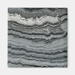 Íman Gemstone Black White Lace Gagle Marble
