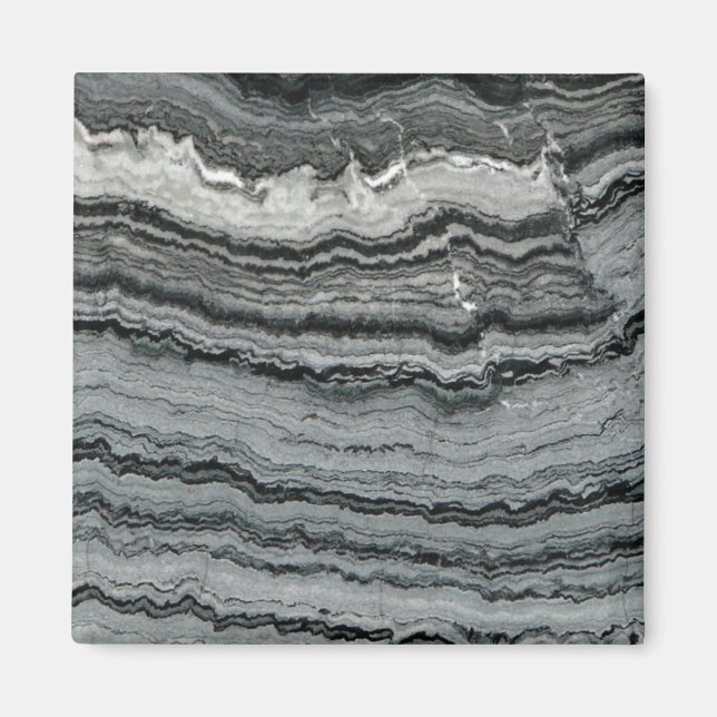 Íman Gemstone Black White Lace Gagle Marble (Frente)