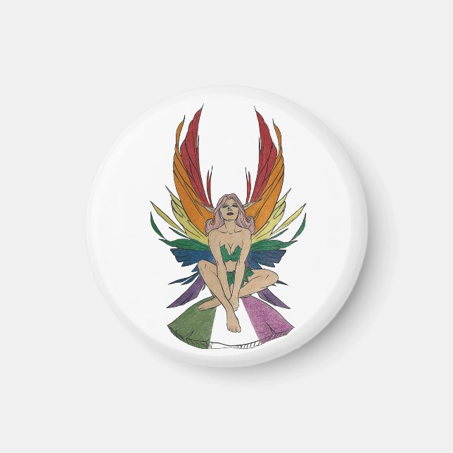 Íman Genderqueer Faerie (Frente)