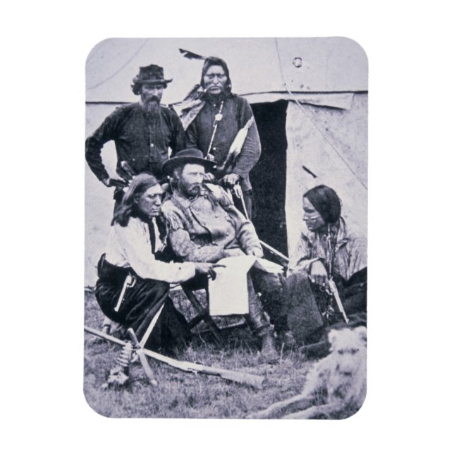 Íman General George A. Custer (1839-76) com seu índio (Vertical)