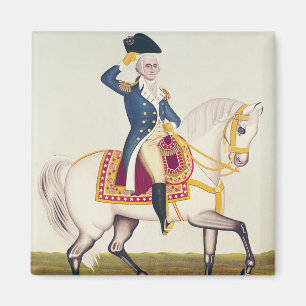 Íman General Washington em um carregador branco, c.1835