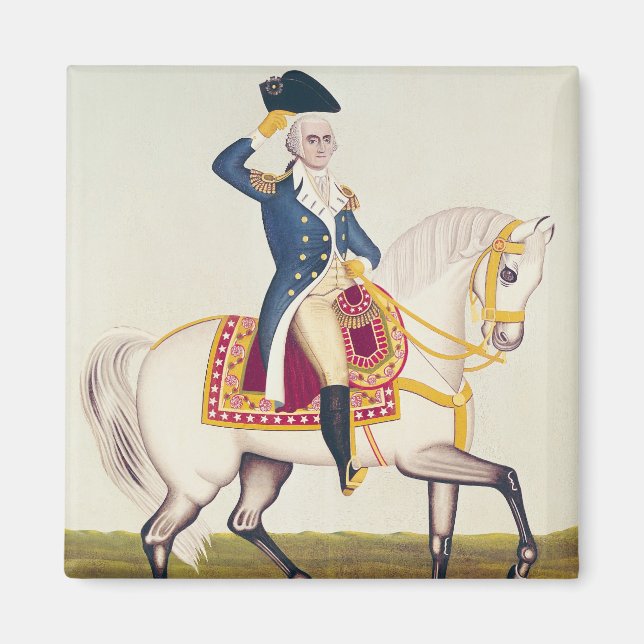 Íman General Washington sobre uma Carregadora Branca, c (Frente)