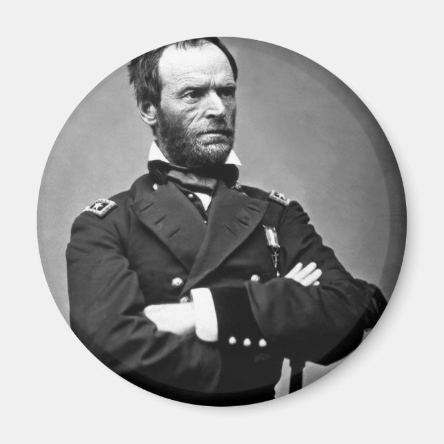 Íman General William Tecumseh Sherman, 1865. (Frente)