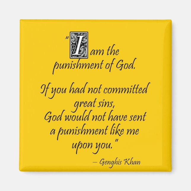 Íman Genghis Khan... (Frente)