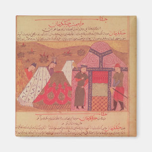 Íman Genghis Khan fora de sua barraca