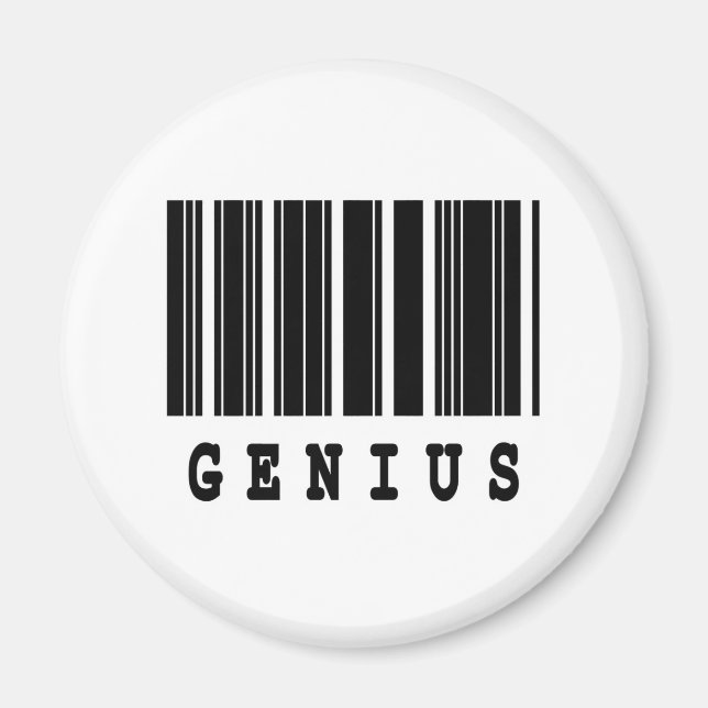 Íman genius barcode design (Frente)