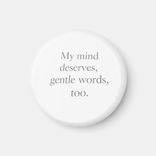 Íman Gentle Words Self-Care Quote  (Frente)