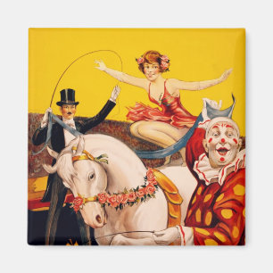 Íman Gentry Bros. Poster de circo. Louise Hilton