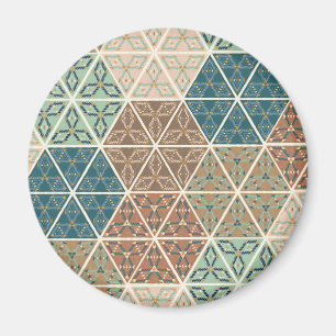 Íman Geo XI ao ar livre Padrão Tribal Azul e Verde