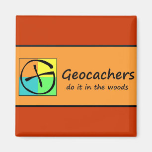 Íman Geocachers fá-lo nas madeiras