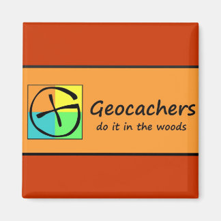 Íman Geocachers fazem isso na floresta