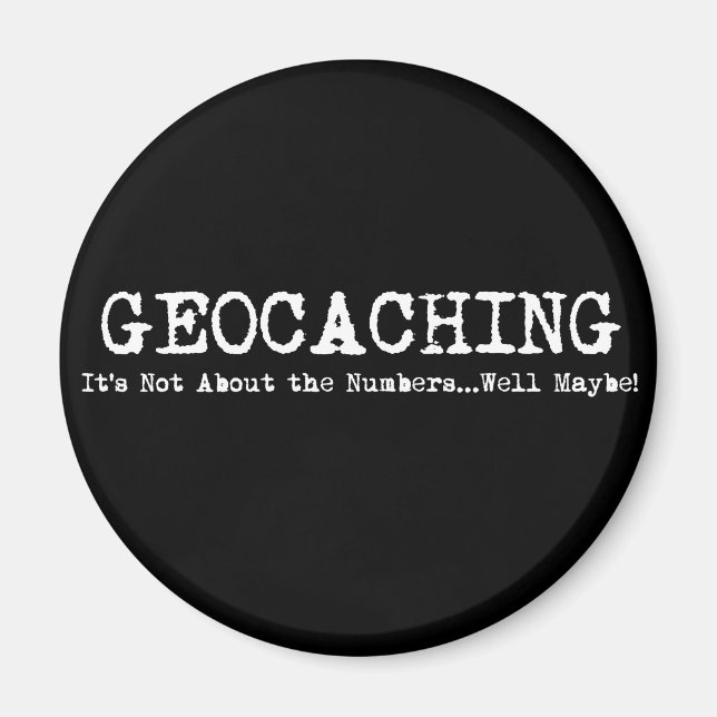 Íman Geocaching...não se trata apenas dos números (Frente)