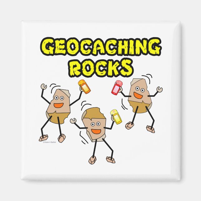 Íman Geocaching Rocks (Frente)