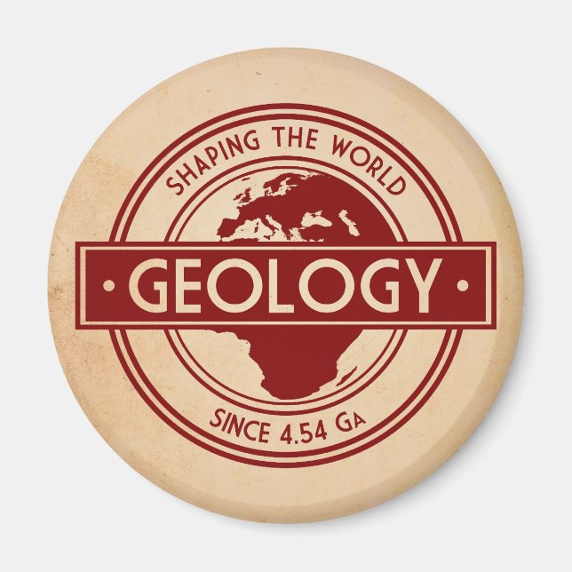 Íman Geologia - Moldar o Logotipo Mundial (Europa) (Frente)