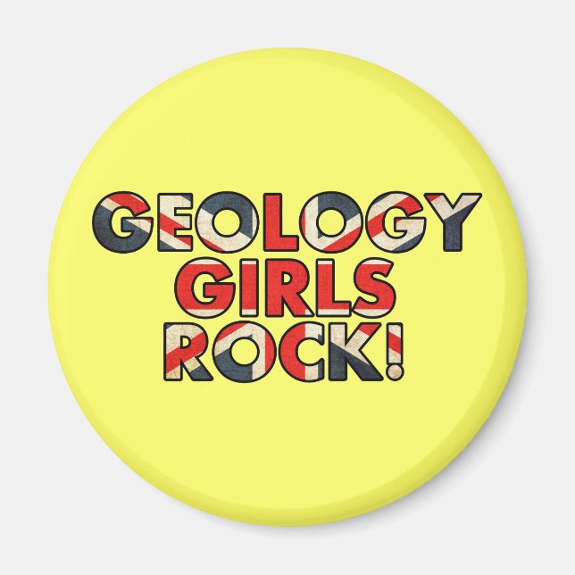 Íman Geology Girls Rock! (Pavilhão do Reino Unido) (Frente)