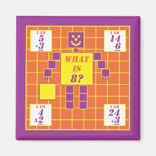 Íman Geometria — Magnet-Square-Age 8