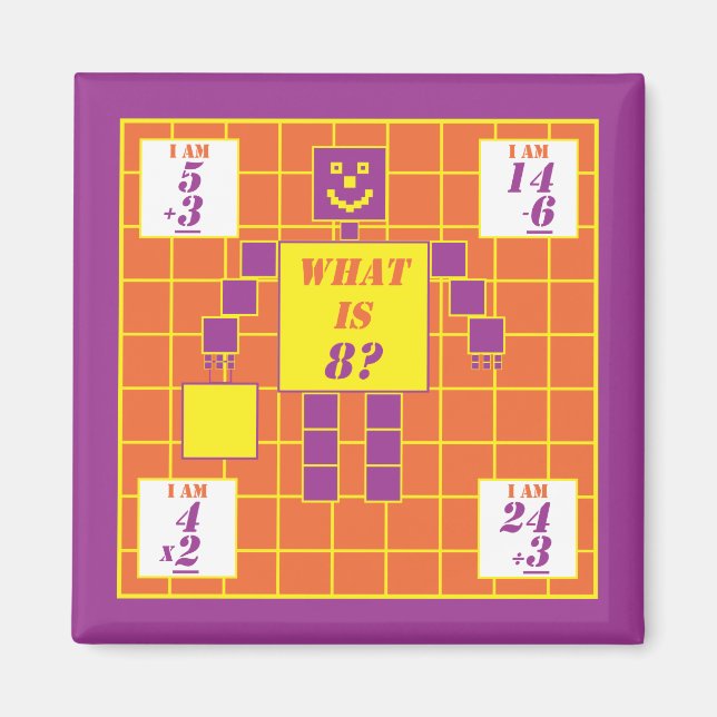 Íman Geometria — Magnet-Square-Age 8 (Frente)