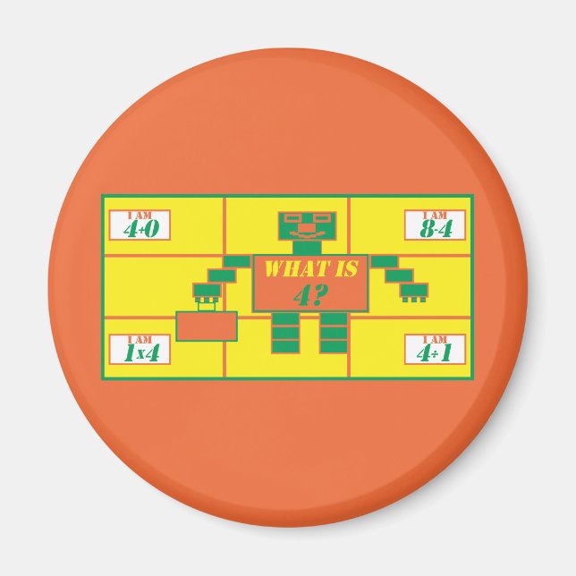 Íman Geometria — Retângulo De Imagem — Idade 4 (Frente)