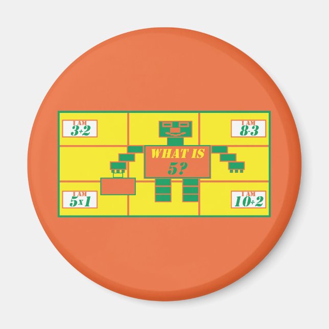 Íman Geometria — Retângulo De Imagem — Idade 5 (Frente)