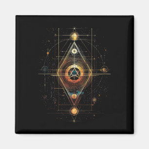 Íman Geometria Sagrada Cubo Metatron Yoga Espiritual _1