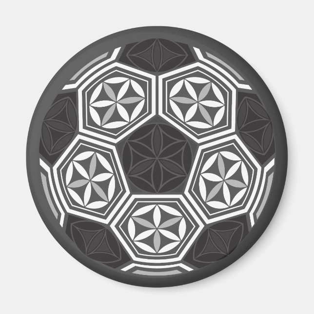 Íman geometria sagrada do futebol (Frente)