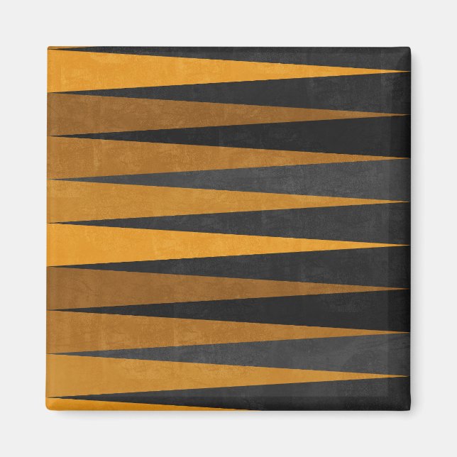 Íman Geometric Black Yellow (Frente)