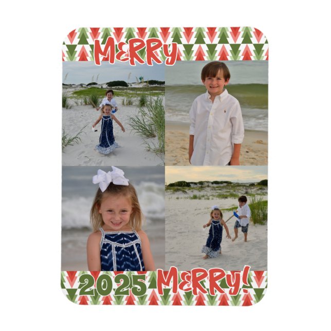 Íman Geometric Christmas Tree Grove (Vertical)