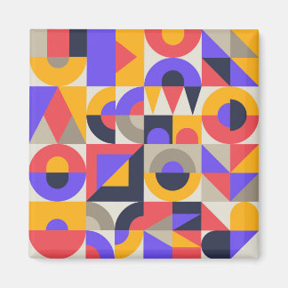 Íman Geometric Colored shapes