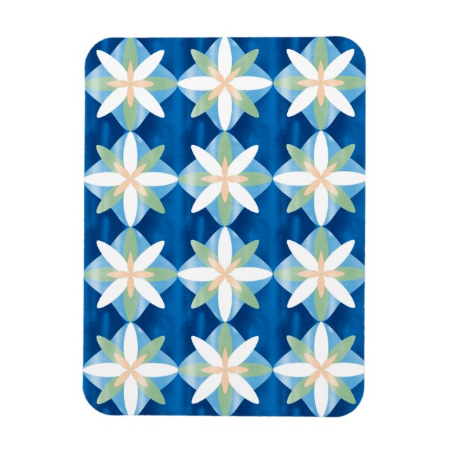 Íman Geometric diamond flowers (Vertical)