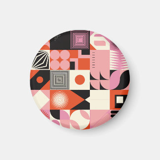 Íman Geométrico escandinavo: Padrão Trabalho de arte co