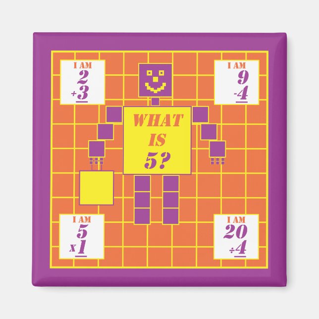 Íman Geometrics-Magnet-Square-Age 5 (Frente)