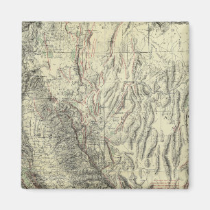 Íman Geomorphic map, Califórnia, Nevada