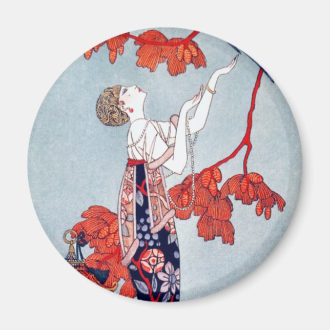 Íman George Barbier "L'Oiseau Volage" 1914 (Frente)