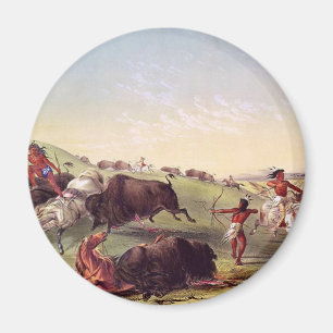 Íman George Catlin - caça do búfalo