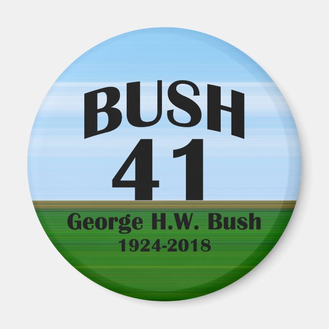 Íman George H.W. Bush 1924-2018 (Frente)