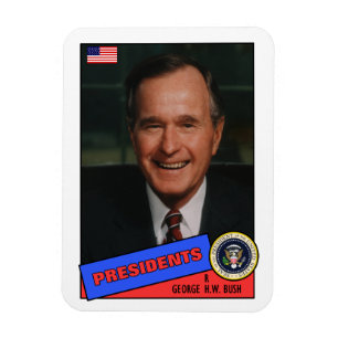 Íman George H.W. Bush Baseball Card