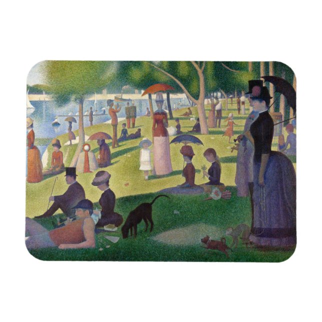 Íman GEORGE SEURAT - Uma tarde de domingo 1884 (Horizontal)