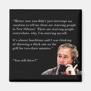 Íman George W. Bush, faminto