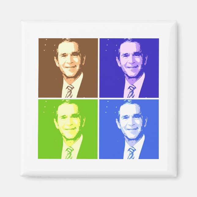 Íman George W Bush Pop Art (Frente)