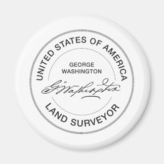 Íman George Washington EUA Land Surveyor Seal