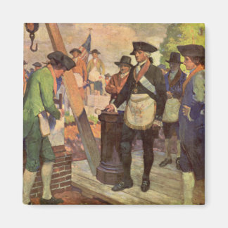 Íman George Washington Lay the Corner Stone