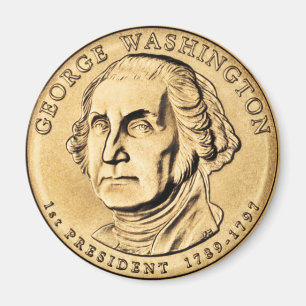 Íman George Washington Presidencial $1 Moedas