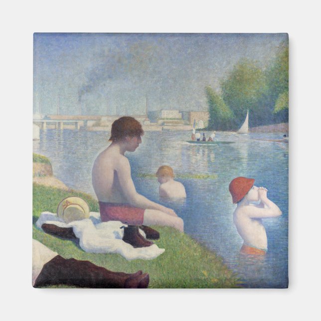 Íman Georges Seurat - Bathers em Asnieres (Frente)